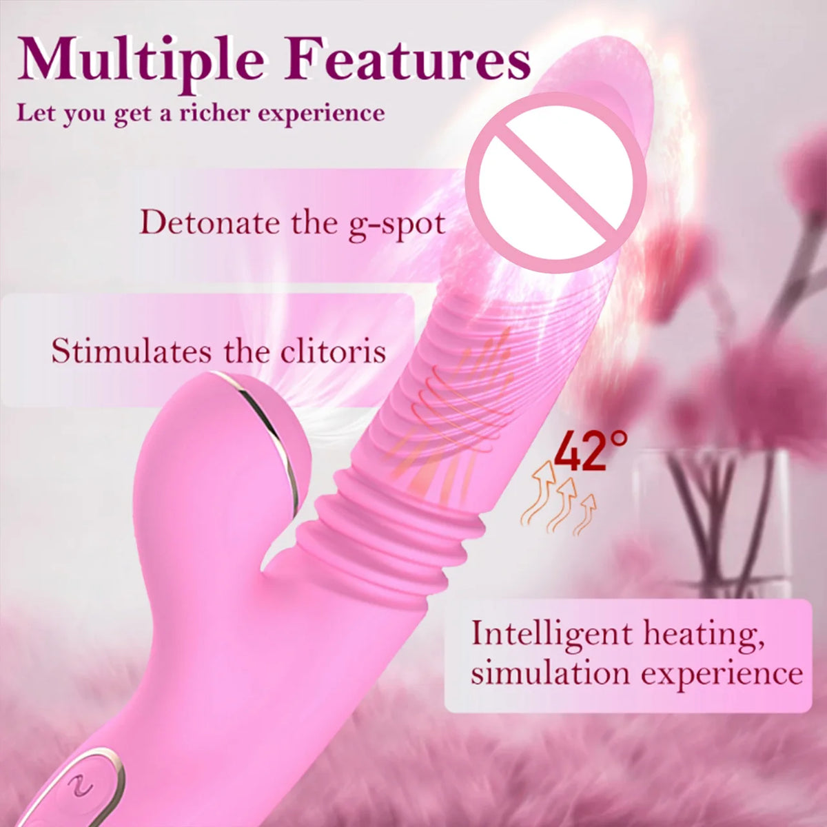 Vibrador mas succión de clitoris